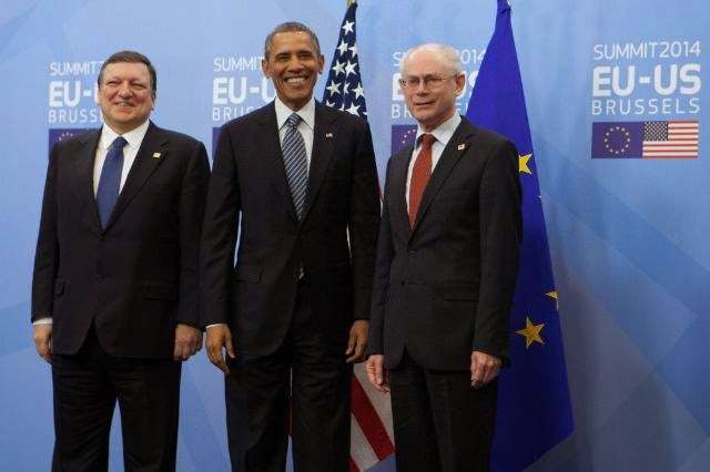 Barroso, Obama e Van Rompuy - Credit © European Union, 2014