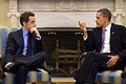 Sarkozy e Obama alla Casa Bianca - Foto di Pete Souza