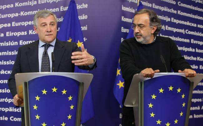 Tajani e Marchionne - Credit © European Union, 2012